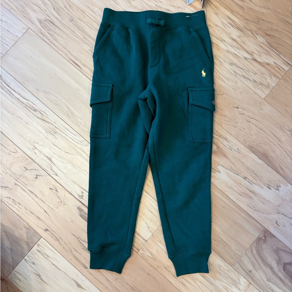 Polo Ralph Lauren Classic Dark Green Cargo Jogger Sweatpants for Kids
